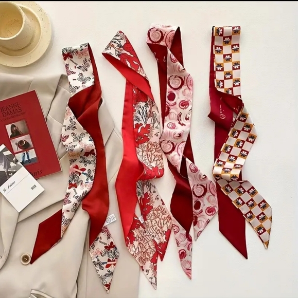Accessories - 4pcs. Satin Layered Twillys/Scarves
